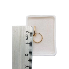 Arracadas Lisa en Oro Rosa de 10K de 1cm - tienda en línea