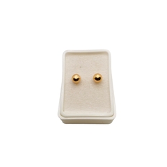 Aretes Broquel Dormilonas Oro Rosa 10K 5mm - Perfumería y Regalos Guedale