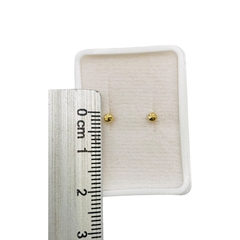 Imagen de Broquel Honguitos 2mm Oro 14K