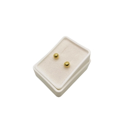 Aretes Broquel Honguitos 4mm Oro 10K #1 - tienda en línea