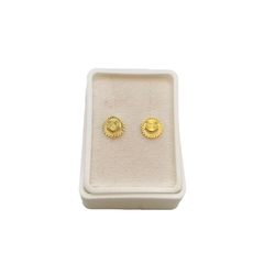 Broquel Carita Sonriente Oro 14K - Perfumería y Regalos Guedale