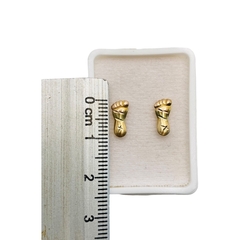 Imagen de Broquel Piecitos en Oro Florentino 14K