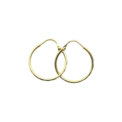 Arracadas Facetadas Oro 10K de 2.1cm