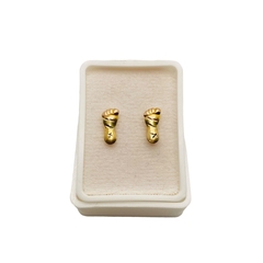 Broquel Piecitos en Oro Florentino 14K - tienda en línea
