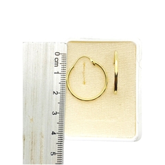 Imagen de Arracadas Facetadas Oro 10K de 2.1cm