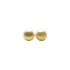 Aretes Broquel Base con Perla en Oro de 10K en internet