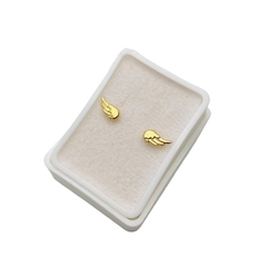Aretes Broquel en forma de Alas Oro 10K - tienda en línea