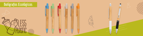 Banner de la categoría Bolígrafos ecológicos
