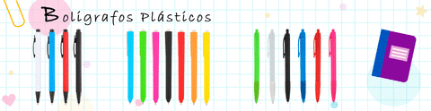 Banner de la categoría Bolígrafos Plásticos