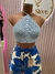 Short Estampado Azul na internet