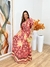 Vestido Longo Sem Bojo Manguinha - Outono Rose - loja online