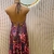 Vestido Longo Com Bojo - Estampa Floral Vinho - Nic Store | Loja de Roupas Femininas