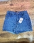 Short Saia Jeans Escuro 44