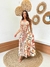 Vestido Longo Com Bojo - Estampa Jardim Claro - comprar online