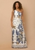 Imagem do Vestido Longo Estampado Flor de Porcelana