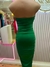 Vestido Midi Vermelho e Verde Sem bojo na internet