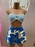 Short Estampado Azul - comprar online