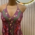 Vestido Longo Com Bojo - Estampa Floral Vinho - loja online