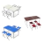 Mesa Plegable Aluminio Camping Con 4 Bancos Valija - Camp Express