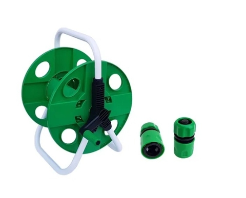 Carro Enrollador De Manguera Riego 45mts C/acoples 1/2¨ Y 3/4¨