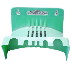 SOPORTE DE PVC DE PARED PARA MANGUERA DE RIEGO