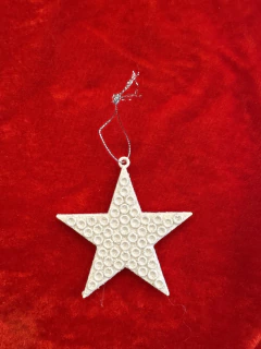 ADORNO NAVIDEÑO ESTRELLA BLANCA X 3 - Maravillas Home & Deco