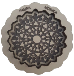 Molde y Sello Circular Rosetón Floral (MDS04) en internet