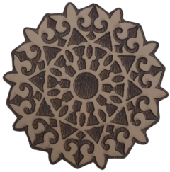 Molde y Sello Circular Rosetón Floral (MDS04) - comprar online