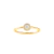 Anel Glow Ouro Amarelo 18k e 10 pontos de Diamantes Anel de Diamantes com 10 Pontos