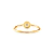 Anel Glow Ouro Amarelo 18k e 10 pontos de Diamantes Anel de Diamantes com 10 Pontos - CASA SÃO PAULO