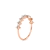 Anel Ouro Rosé 18k e 29 pontos de Diamantes - comprar online