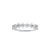 Anel Ouro Branco 18k e 29 pontos de Diamantes