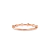 Anel Ouro Rosé 18k e 8 pontos de Diamantes - CASA SÃO PAULO