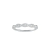 Anel Ouro Branco 18k e 28 pontos de Diamantes