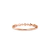 Anel Ouro Rosé 18k e 8 pontos de Diamantes - CASA SÃO PAULO