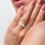 Anel Ouro Branco 18k e 10 pontos de Diamantes - loja online