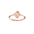 Anel Ouro Rosé 18k e 47 pontos de Diamantes - CASA SÃO PAULO