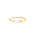 Anel Ouro Amarelo 18k e 4 pontos de Diamantes