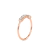 Anel Ouro Rosé 18k e 23 pontos de Diamantes - comprar online