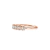 Anel Ouro Rosé 18k e 23 pontos de Diamantes na internet