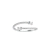 Brilliance Nova – Joia de Ouro Branco 18K com 18 Pontos de Diamantes