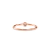 Anel Ouro Rosé 18k e Diamante de 6 pontos - CASA SÃO PAULO