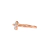 Anel de Ouro Rosé 18K com 8 Pontos de Diamantes - Rosé Aurora na internet