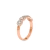 Anel Ouro Rosé 18k e 45 pontos de Diamantes - comprar online