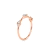 Joia de Ouro Rosé 18K com 24 Pontos de Diamantes | Rosa Aurora - comprar online