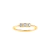 Anel Ouro Amarelo 18k e 16 pontos de Diamantes
