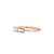 Anel em Ouro Rosé 18K com 35 Pontos de Diamantes - Serenità Rosé na internet