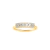 Anel Ouro Amarelo 18k e 33 pontos de Diamantes