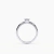 Anel Giorgina Solitário de Diamante Oval de 0,36ct em Ouro Branco 18K - CASA SÃO PAULO