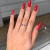 Matte - Anel de Ouro Branco Rubi e Diamantes - comprar online